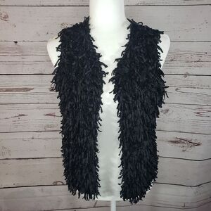 TAKARA GIRLS Fringe Vest Black Size XL